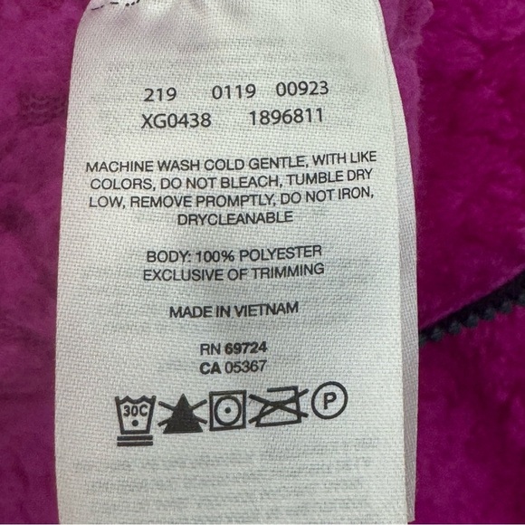 COLUMBIA Fire Side Sherpa Full Zip Fleece Jacket Magenta Pink Warm Style 1896811 - Picture 6 of 13